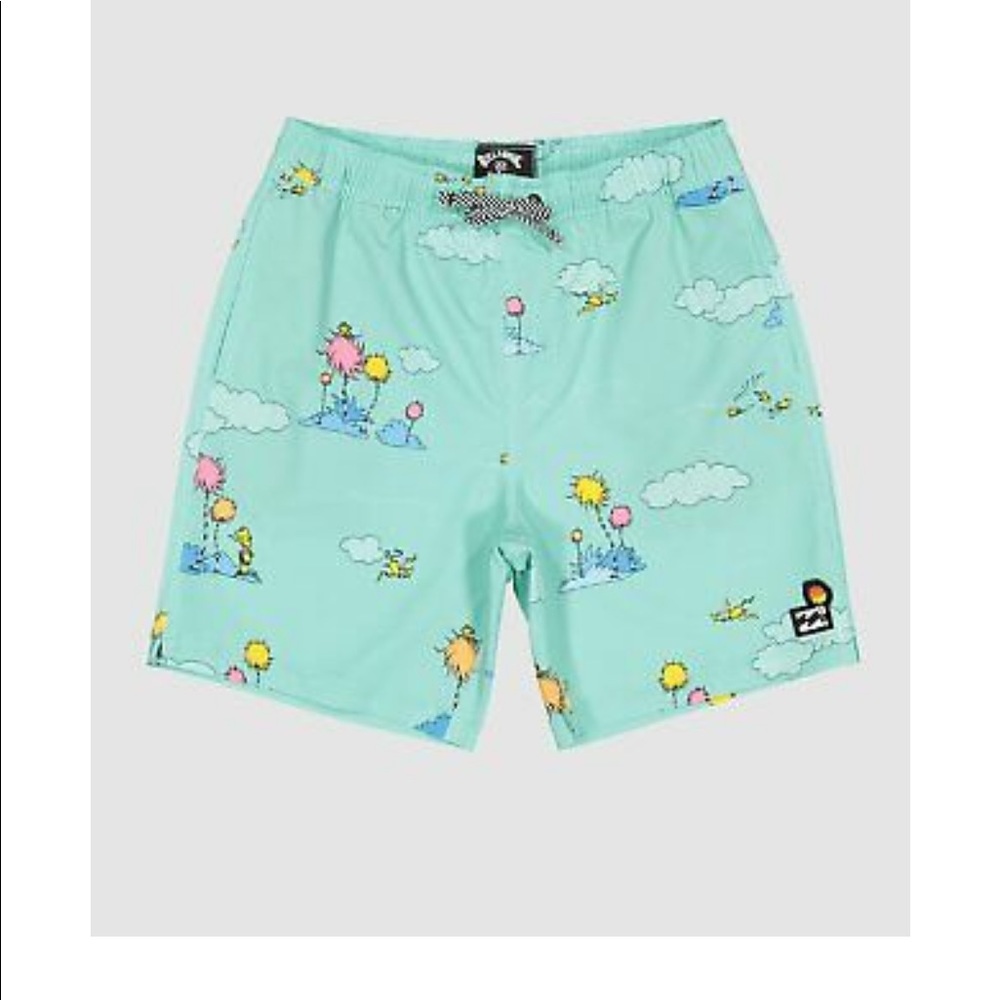 Little boys Dr. Seuss Lorax swim trunks